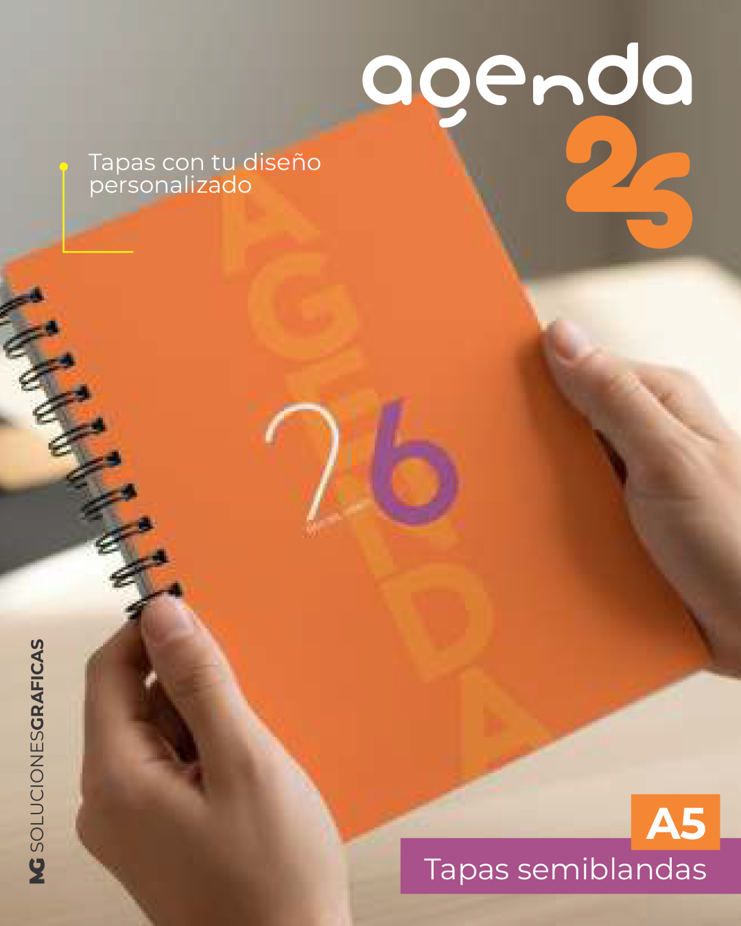 Agenda 2026 - Tapa semi blanda x 10 u