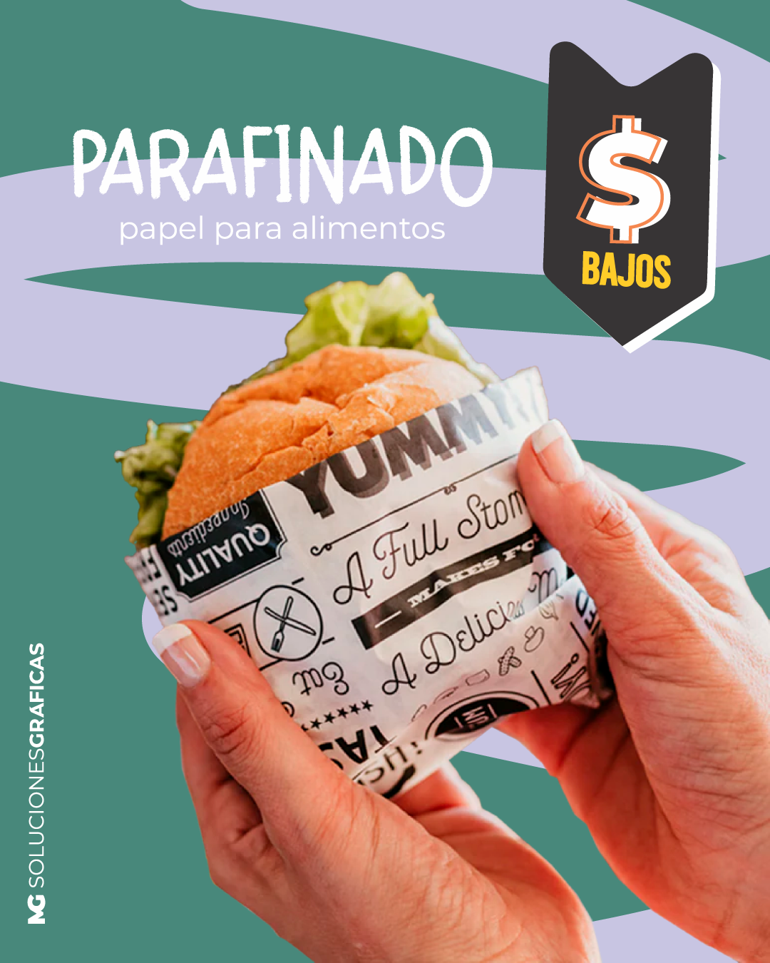Papel parafinado 25 x 40 cm. 500 u