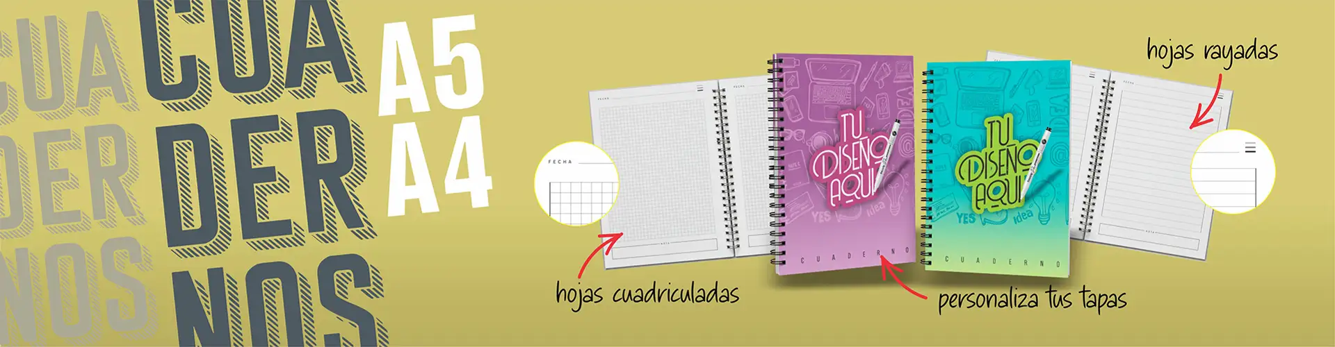 cuadernos personalizados